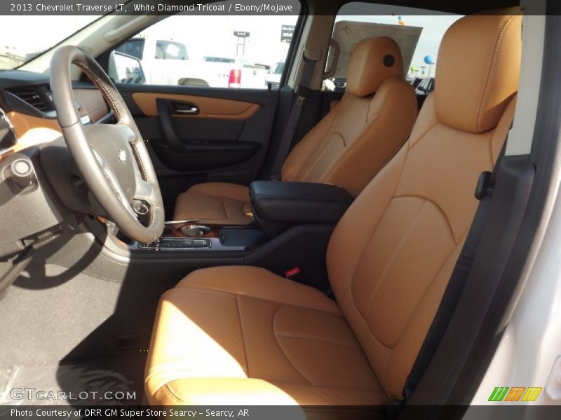 White Diamond Tricoat / Ebony/Mojave 2013 Chevrolet Traverse LT