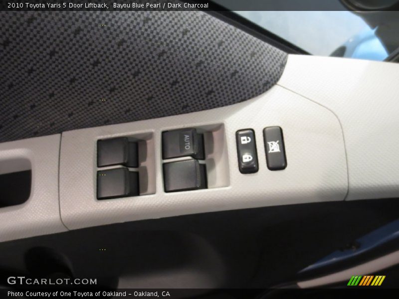 Bayou Blue Pearl / Dark Charcoal 2010 Toyota Yaris 5 Door Liftback