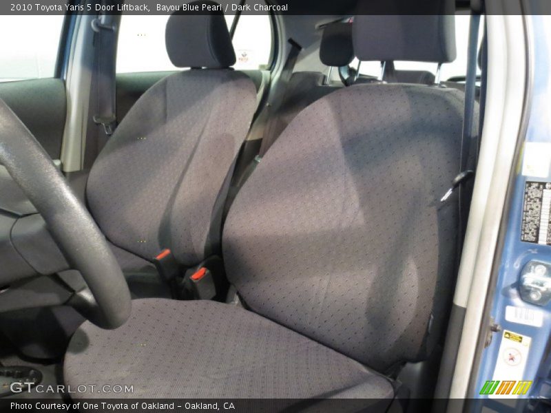 Bayou Blue Pearl / Dark Charcoal 2010 Toyota Yaris 5 Door Liftback
