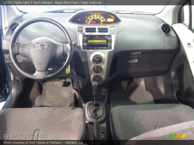 Bayou Blue Pearl / Dark Charcoal 2010 Toyota Yaris 5 Door Liftback