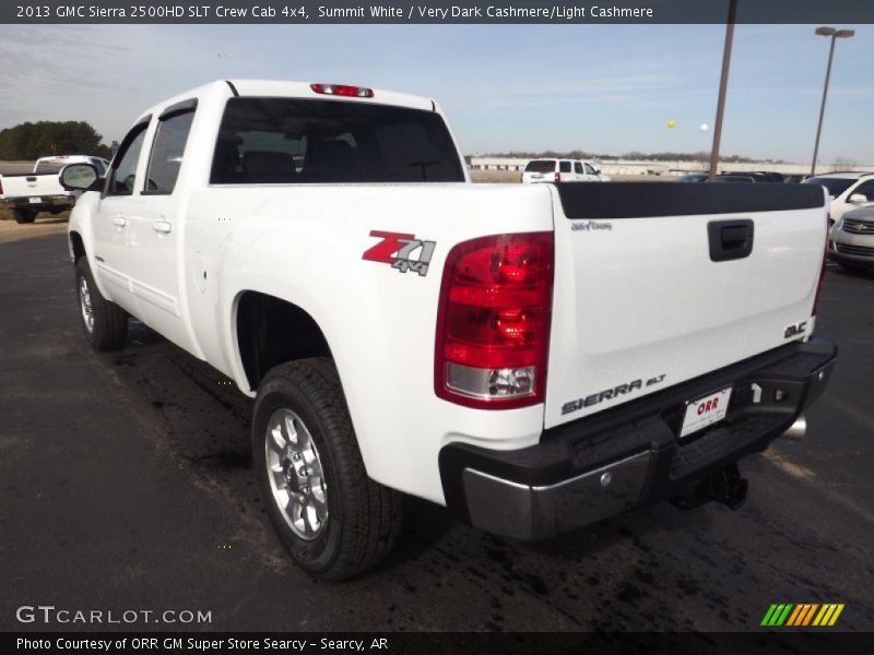 Summit White / Very Dark Cashmere/Light Cashmere 2013 GMC Sierra 2500HD SLT Crew Cab 4x4