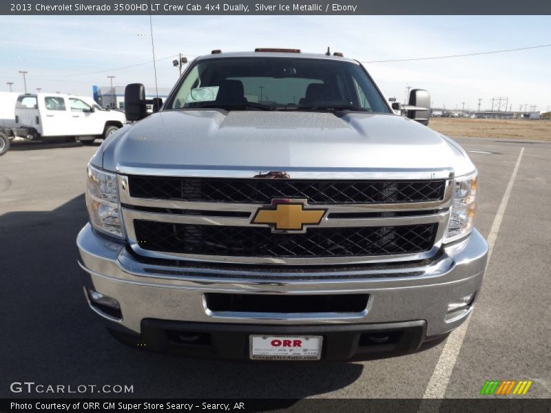 Silver Ice Metallic / Ebony 2013 Chevrolet Silverado 3500HD LT Crew Cab 4x4 Dually