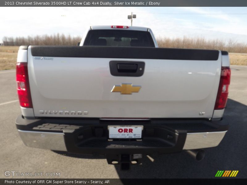 Silver Ice Metallic / Ebony 2013 Chevrolet Silverado 3500HD LT Crew Cab 4x4 Dually