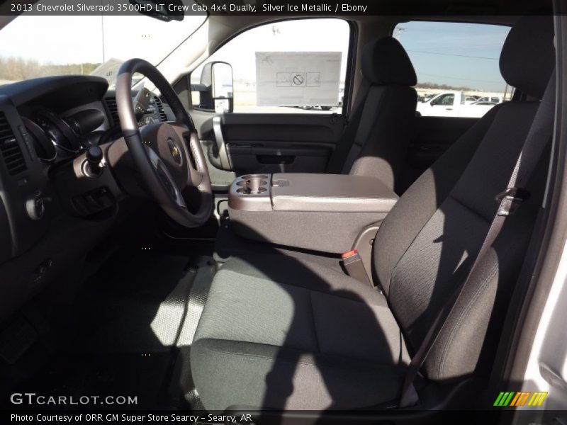 Silver Ice Metallic / Ebony 2013 Chevrolet Silverado 3500HD LT Crew Cab 4x4 Dually