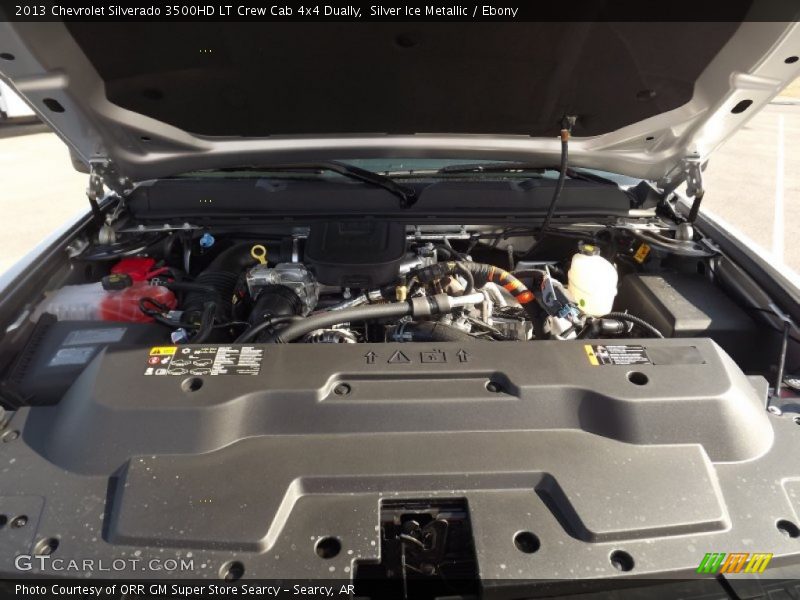 Silver Ice Metallic / Ebony 2013 Chevrolet Silverado 3500HD LT Crew Cab 4x4 Dually