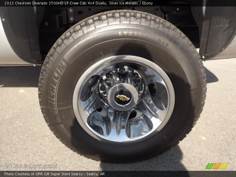 Silver Ice Metallic / Ebony 2013 Chevrolet Silverado 3500HD LT Crew Cab 4x4 Dually