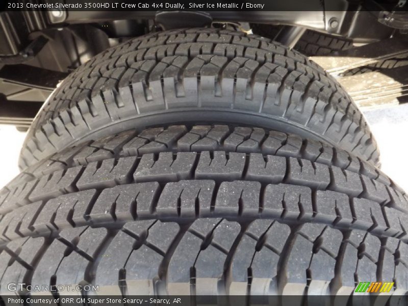 Silver Ice Metallic / Ebony 2013 Chevrolet Silverado 3500HD LT Crew Cab 4x4 Dually