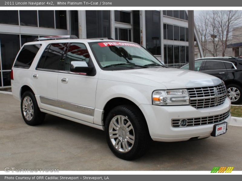 White Platinum Tri-Coat / Stone 2011 Lincoln Navigator 4x2