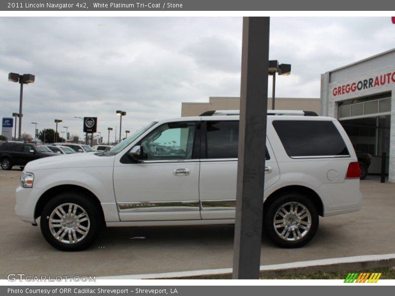 White Platinum Tri-Coat / Stone 2011 Lincoln Navigator 4x2