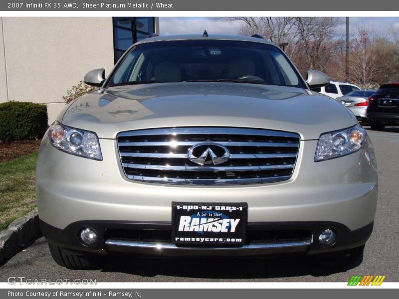 Sheer Platinum Metallic / Wheat 2007 Infiniti FX 35 AWD