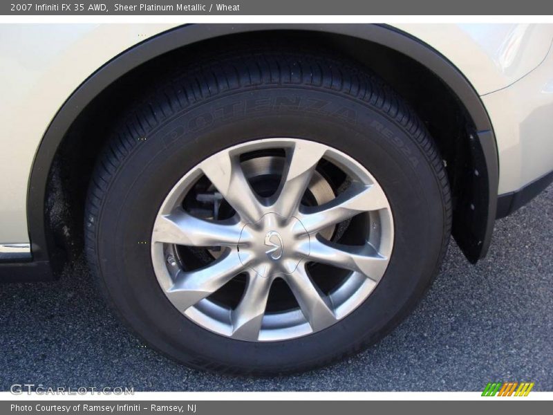 Sheer Platinum Metallic / Wheat 2007 Infiniti FX 35 AWD