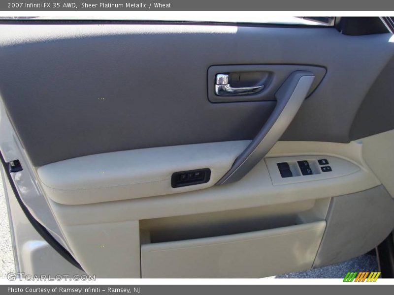 Sheer Platinum Metallic / Wheat 2007 Infiniti FX 35 AWD