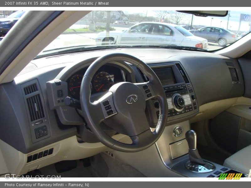 Sheer Platinum Metallic / Wheat 2007 Infiniti FX 35 AWD