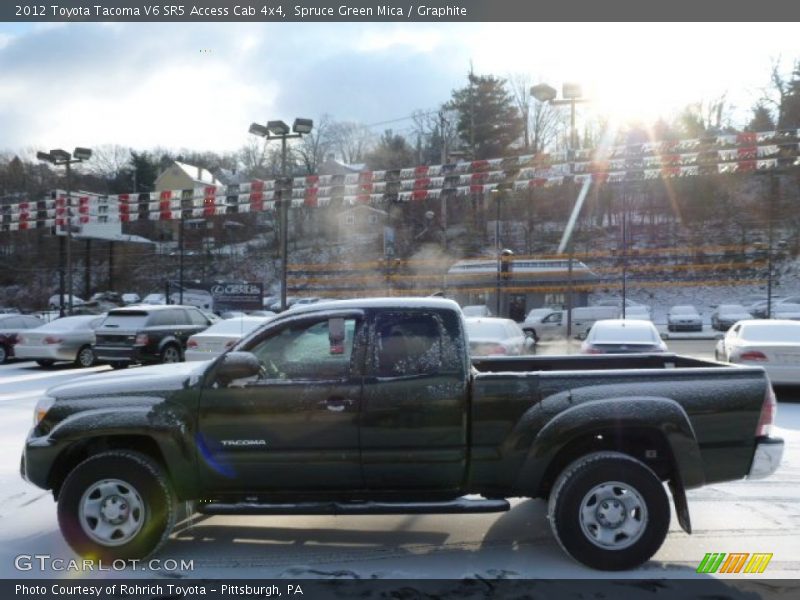 Spruce Green Mica / Graphite 2012 Toyota Tacoma V6 SR5 Access Cab 4x4