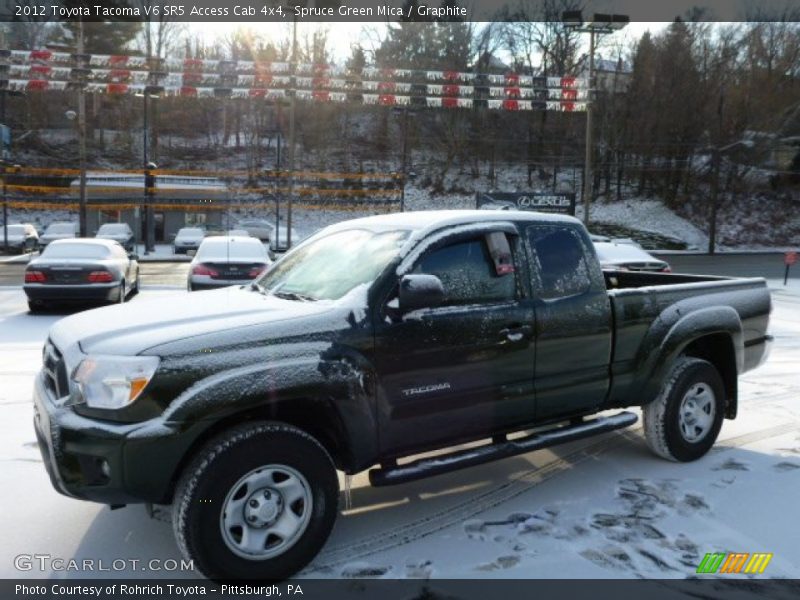 Spruce Green Mica / Graphite 2012 Toyota Tacoma V6 SR5 Access Cab 4x4