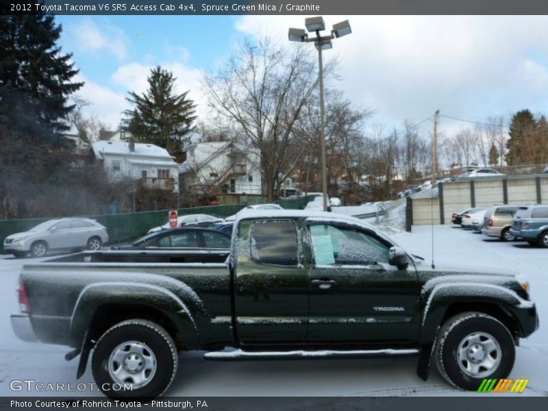 Spruce Green Mica / Graphite 2012 Toyota Tacoma V6 SR5 Access Cab 4x4