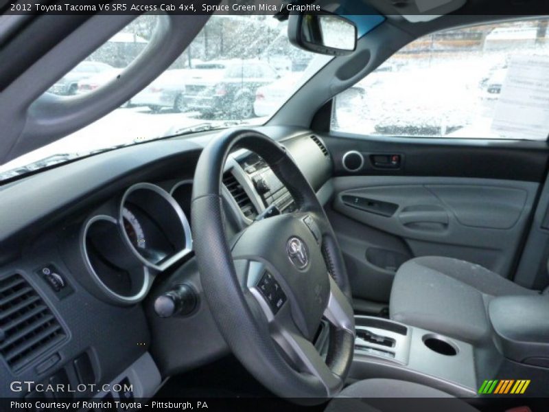 Spruce Green Mica / Graphite 2012 Toyota Tacoma V6 SR5 Access Cab 4x4
