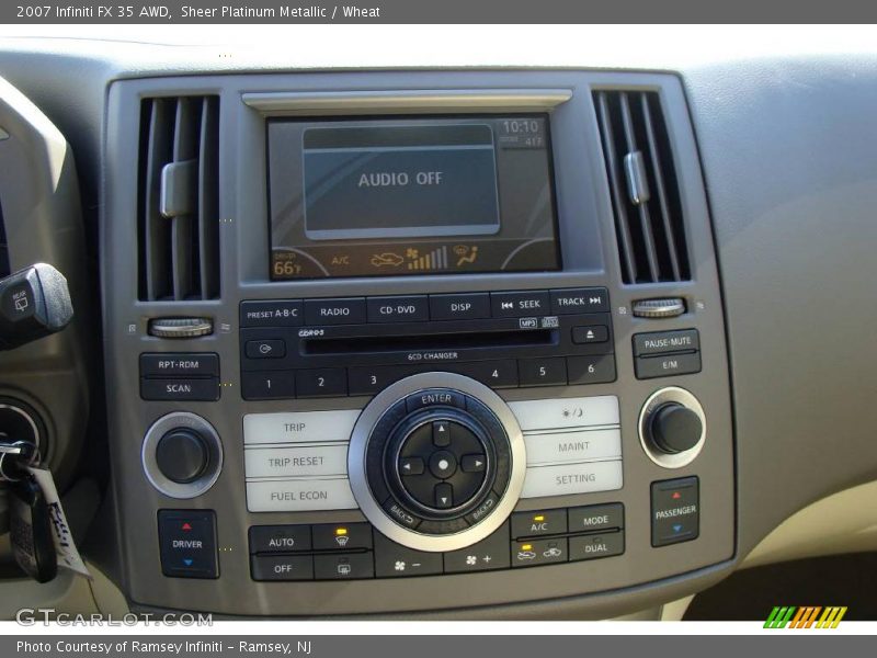 Sheer Platinum Metallic / Wheat 2007 Infiniti FX 35 AWD