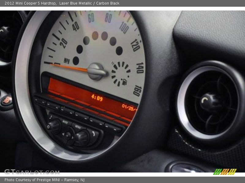 Laser Blue Metallic / Carbon Black 2012 Mini Cooper S Hardtop