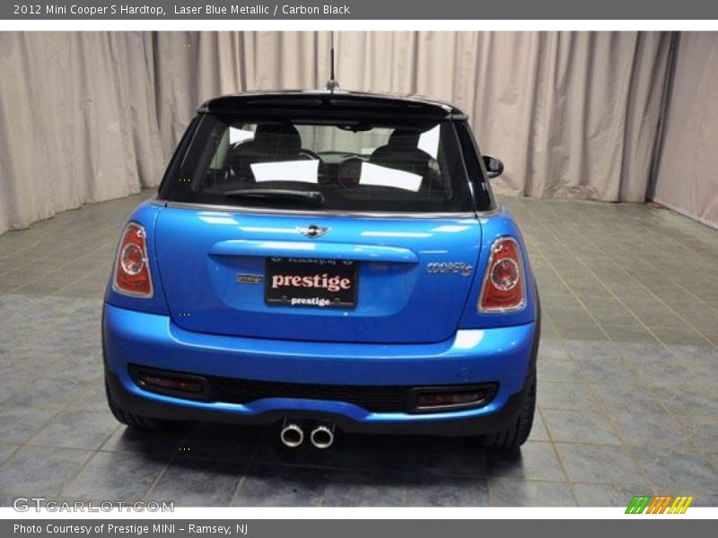 Laser Blue Metallic / Carbon Black 2012 Mini Cooper S Hardtop