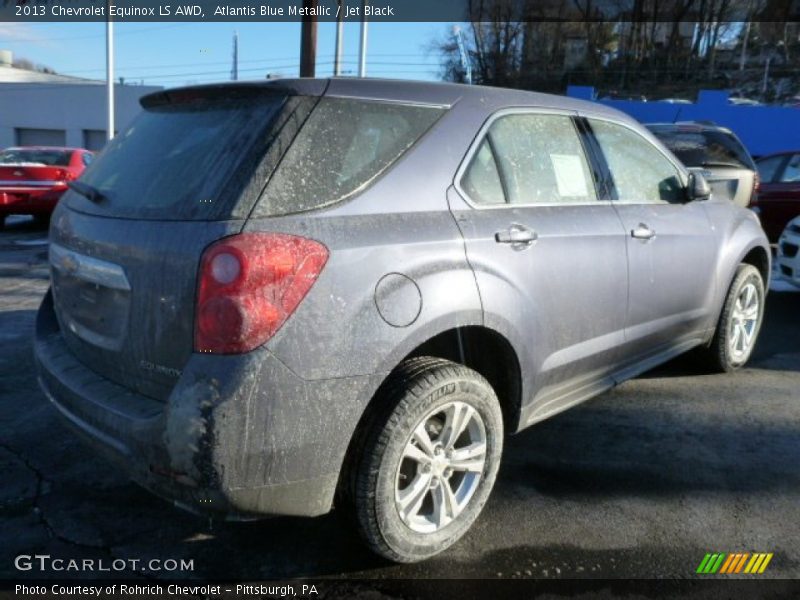 Atlantis Blue Metallic / Jet Black 2013 Chevrolet Equinox LS AWD