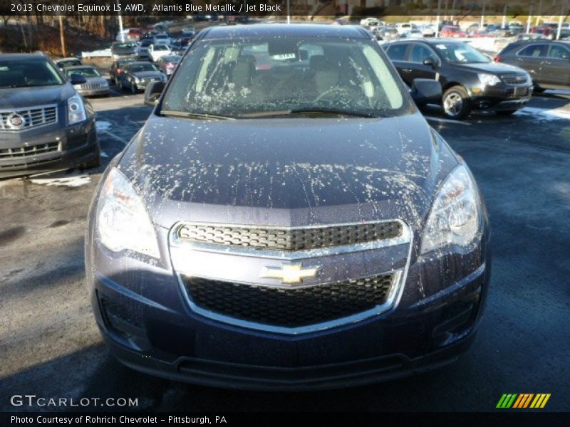 Atlantis Blue Metallic / Jet Black 2013 Chevrolet Equinox LS AWD