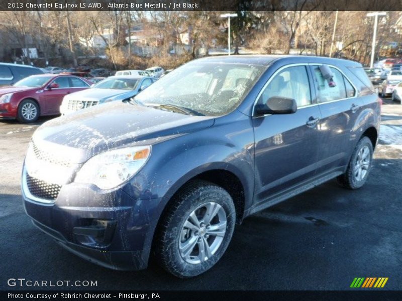 Atlantis Blue Metallic / Jet Black 2013 Chevrolet Equinox LS AWD