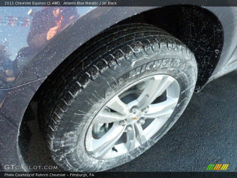 Atlantis Blue Metallic / Jet Black 2013 Chevrolet Equinox LS AWD