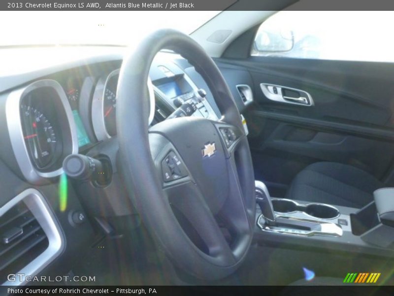 Atlantis Blue Metallic / Jet Black 2013 Chevrolet Equinox LS AWD