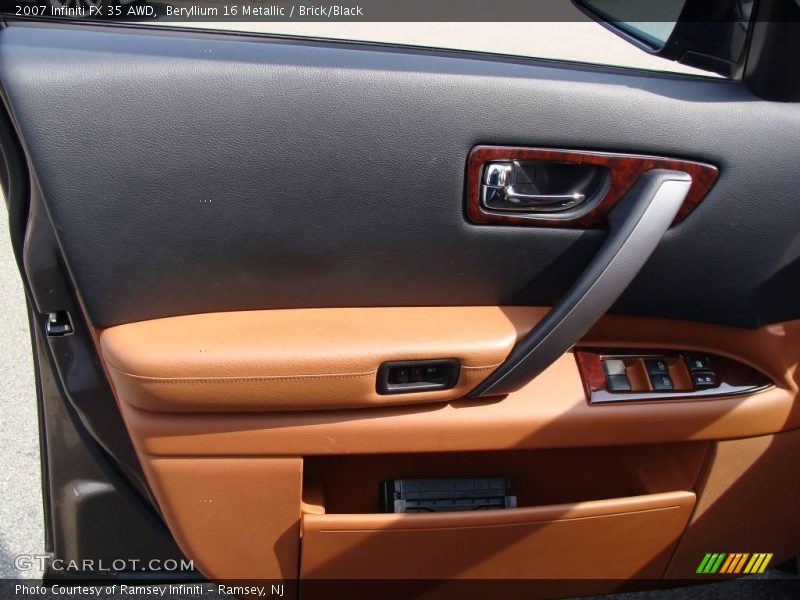 Beryllium 16 Metallic / Brick/Black 2007 Infiniti FX 35 AWD