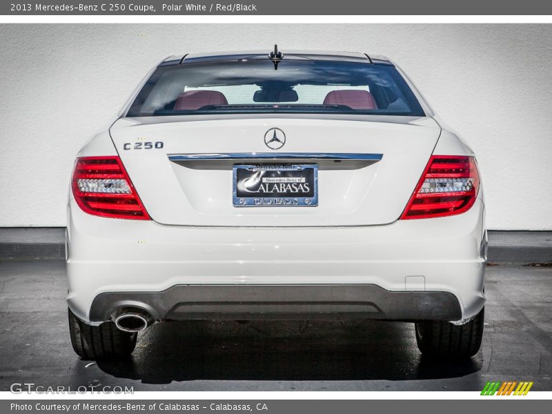 Polar White / Red/Black 2013 Mercedes-Benz C 250 Coupe