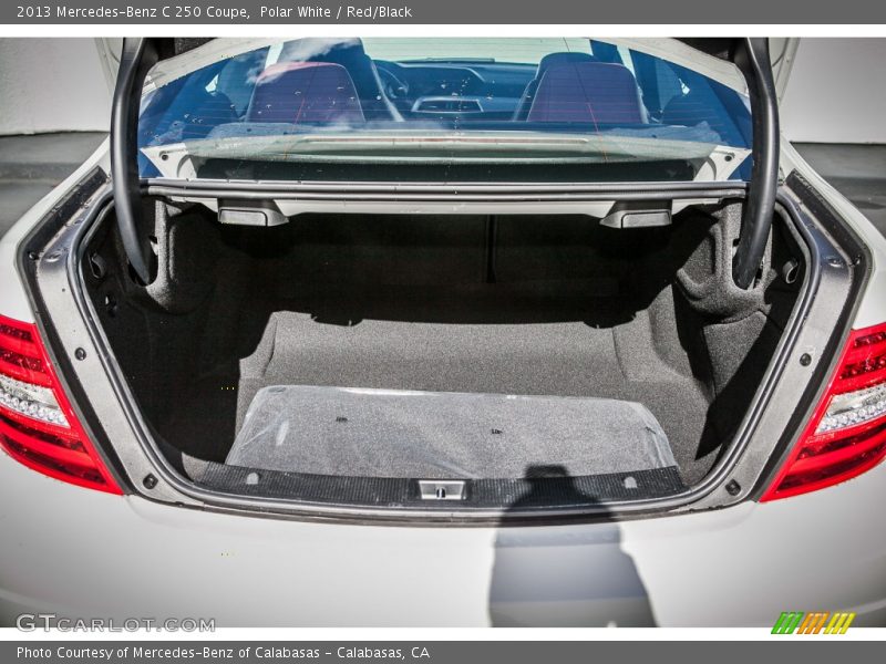 Polar White / Red/Black 2013 Mercedes-Benz C 250 Coupe