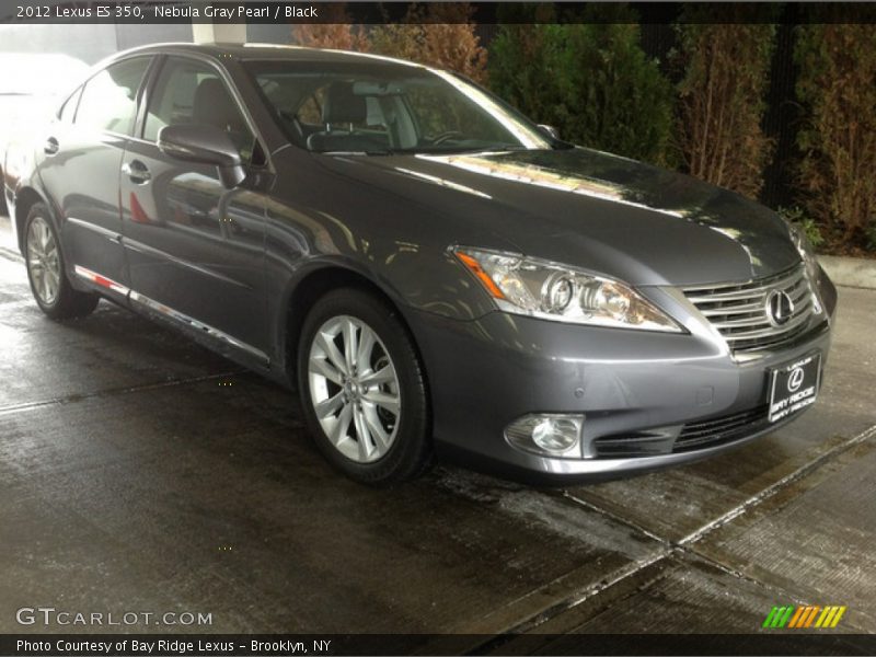 Nebula Gray Pearl / Black 2012 Lexus ES 350