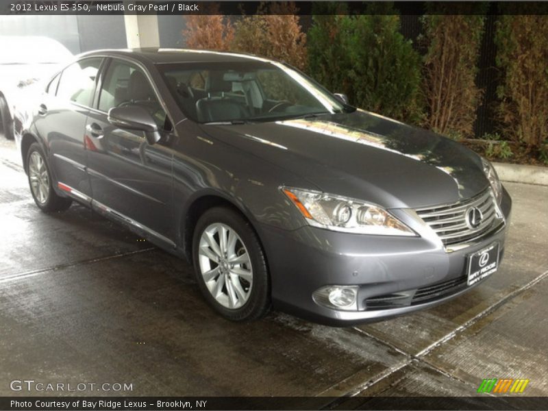 Nebula Gray Pearl / Black 2012 Lexus ES 350