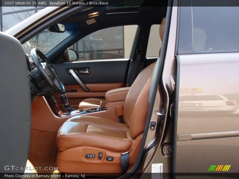 Beryllium 16 Metallic / Brick/Black 2007 Infiniti FX 35 AWD