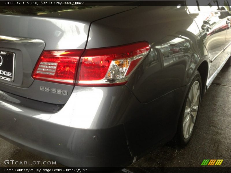 Nebula Gray Pearl / Black 2012 Lexus ES 350