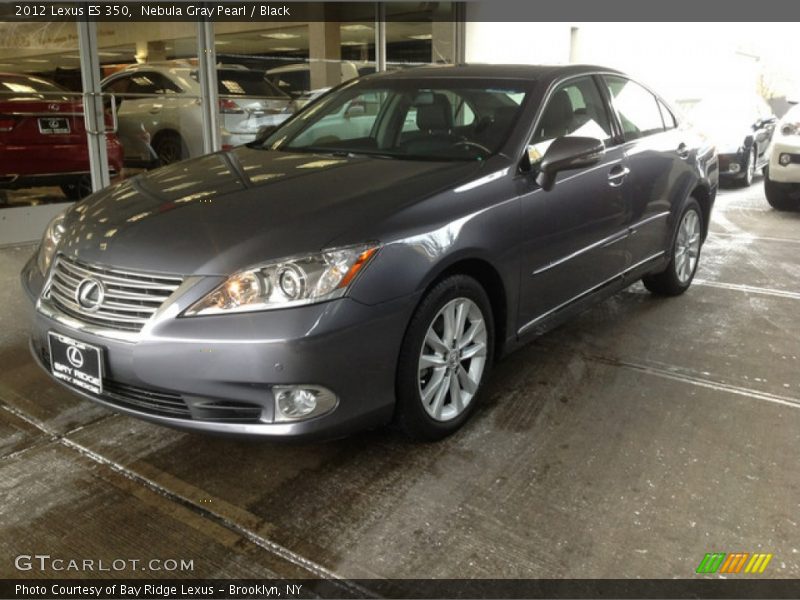 Nebula Gray Pearl / Black 2012 Lexus ES 350