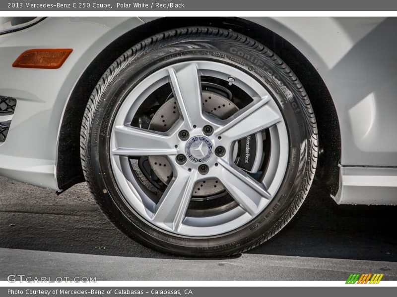 Polar White / Red/Black 2013 Mercedes-Benz C 250 Coupe