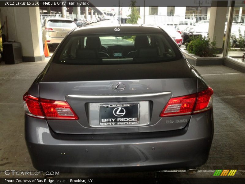 Nebula Gray Pearl / Black 2012 Lexus ES 350