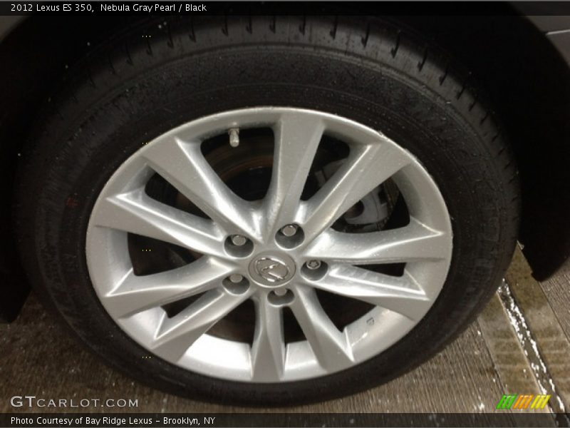 Nebula Gray Pearl / Black 2012 Lexus ES 350