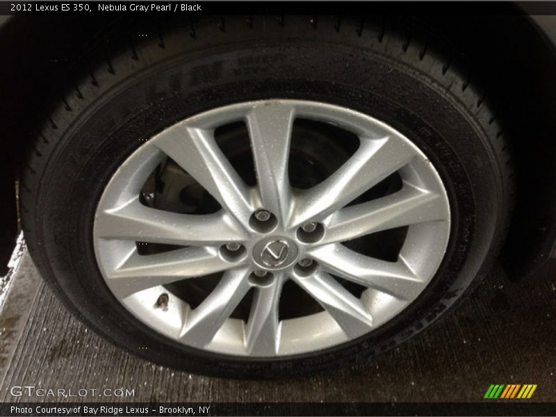Nebula Gray Pearl / Black 2012 Lexus ES 350