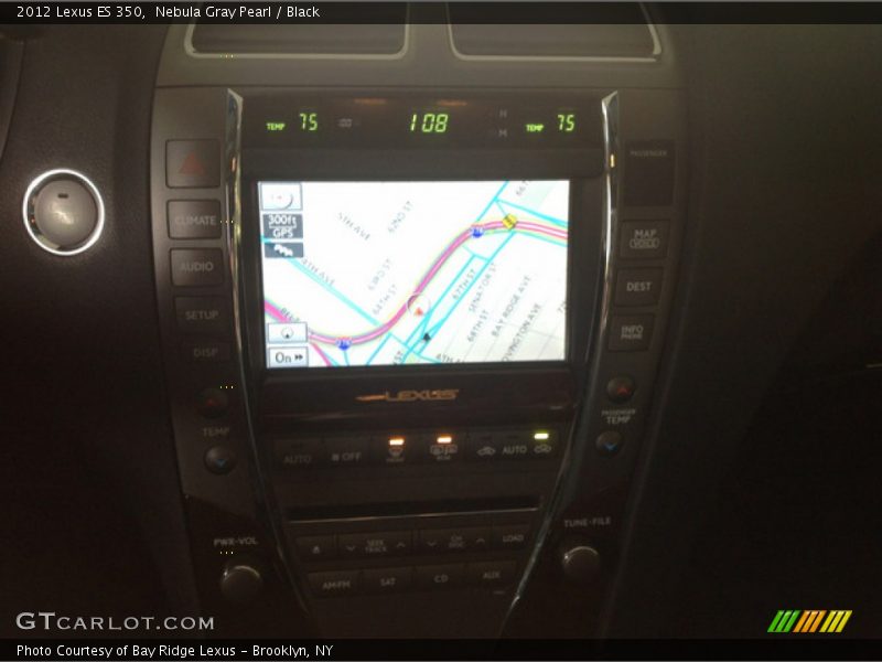 Nebula Gray Pearl / Black 2012 Lexus ES 350