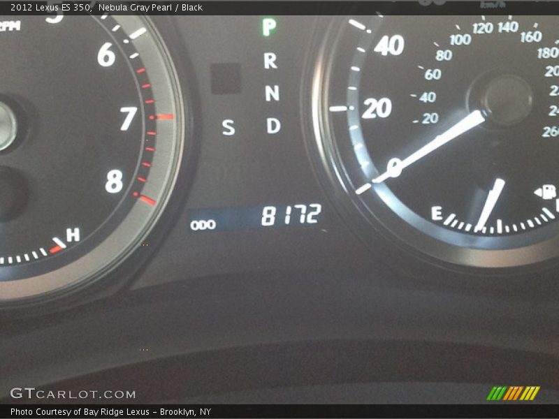 Nebula Gray Pearl / Black 2012 Lexus ES 350