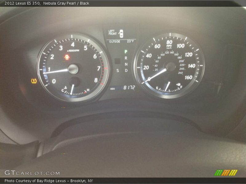 Nebula Gray Pearl / Black 2012 Lexus ES 350
