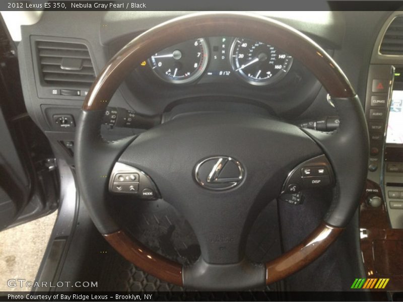 Nebula Gray Pearl / Black 2012 Lexus ES 350