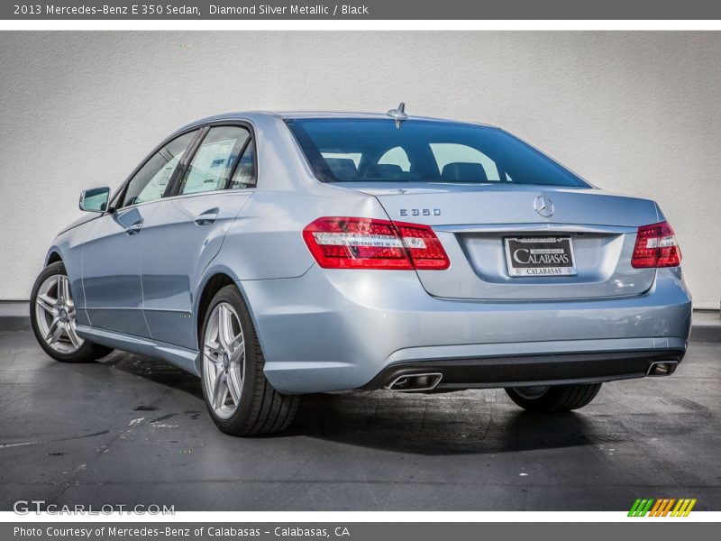 Diamond Silver Metallic / Black 2013 Mercedes-Benz E 350 Sedan