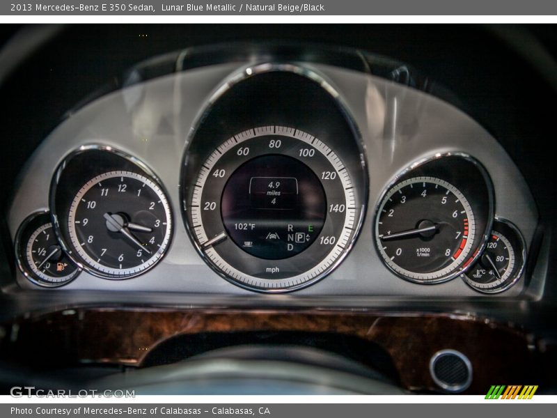 Lunar Blue Metallic / Natural Beige/Black 2013 Mercedes-Benz E 350 Sedan