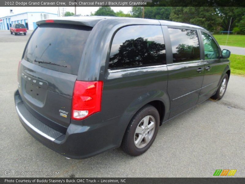 Dark Charcoal Pearl / Black/Light Graystone 2012 Dodge Grand Caravan Crew