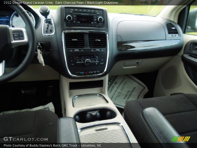 Dark Charcoal Pearl / Black/Light Graystone 2012 Dodge Grand Caravan Crew