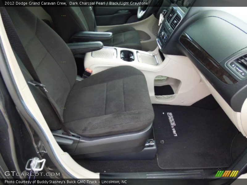 Dark Charcoal Pearl / Black/Light Graystone 2012 Dodge Grand Caravan Crew